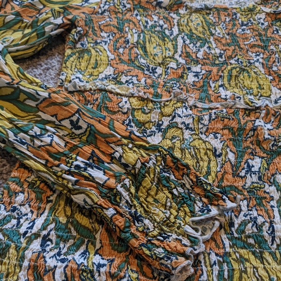 Anthropologie Smocked Top Size XL - Picture 2 of 6